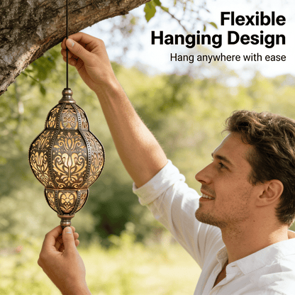 🏮 Baroque Solar Lantern Outdoor Light