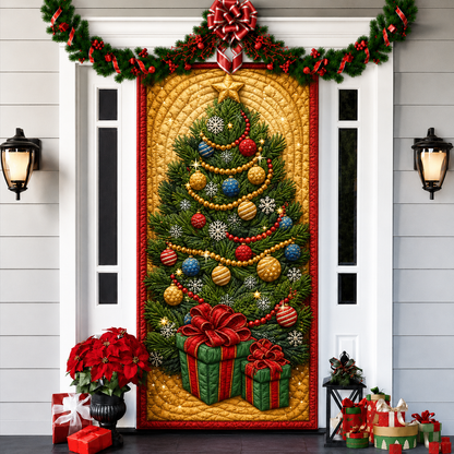 3D Christmas Front Door Cover Decoration – 18 Festive Designs | Santa, Snowman & More