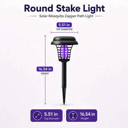 Outdoor Solar LED Mosquito Killer carden Lamp-Best Stinger for Mosquitoes/Moths/Flies