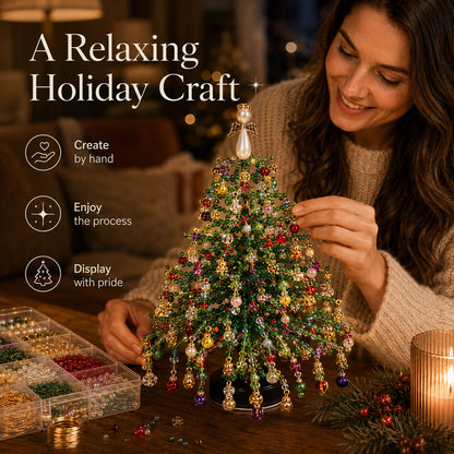 DIY Beaded Christmas Tree Kit – Make Your Own Sparkling Holiday Decoration
