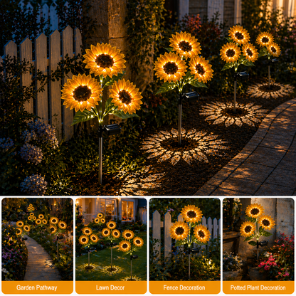 🔥Last Day 70% OFF🌞Solar LED Sunflower Garden Lights