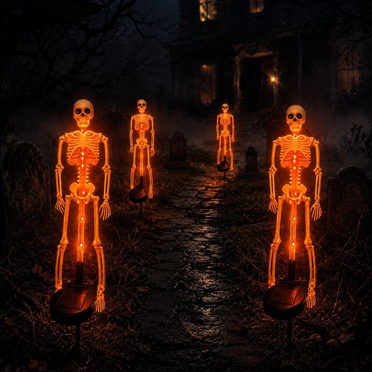 💀Solar Skull Garden Stake Light