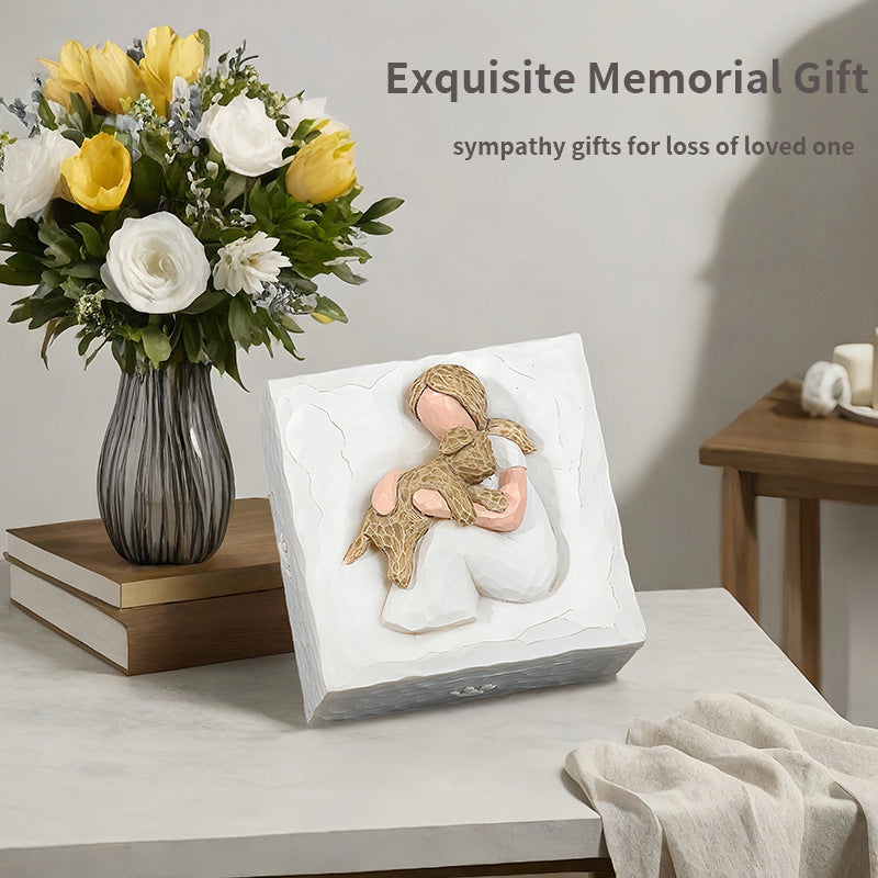 Forever in Our Hearts Memorial Angel Figurine Collection