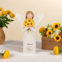 Sunflower Remembrance Memorial Angel Figurine