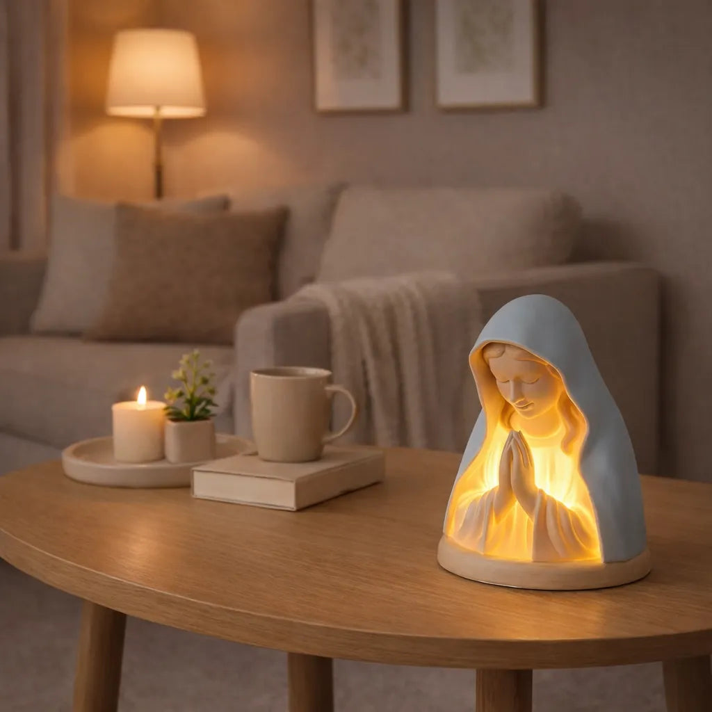 💥SAVE 49%✝️ Handmade Resin Virgin Mary Night Light – A Gentle Glow of Peace & Protection