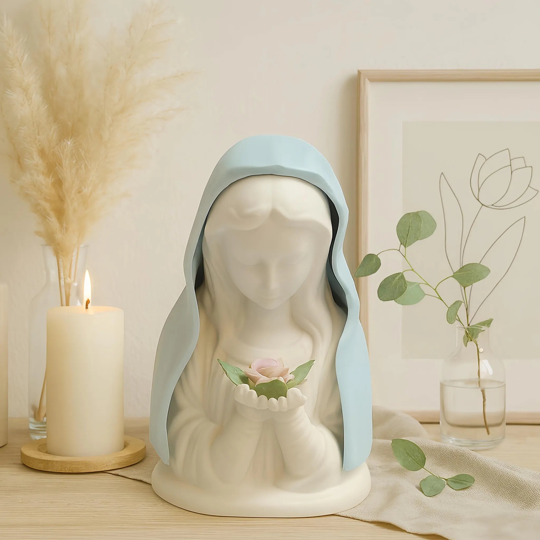 💥SAVE 49%✝️ Handmade Resin Virgin Mary Night Light – A Gentle Glow of Peace & Protection
