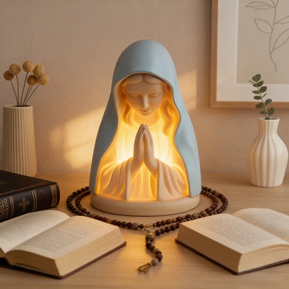 💥SAVE 49%✝️ Handmade Resin Virgin Mary Night Light – A Gentle Glow of Peace & Protection