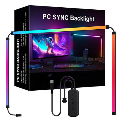 🎮 RGB-IC Monitor Backlight – Immersive Gaming LED Strip with Music Sync
