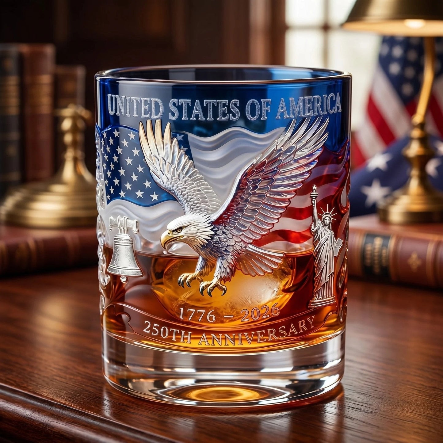 Limited Edition 2026 USA 250th Anniversary Commemorative Glass – 1776-2026 Heritage Edition🔥