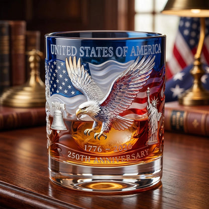 Limited Edition 2026 USA 250th Anniversary Commemorative Glass – 1776-2026 Heritage Edition🔥