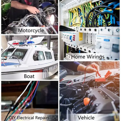 Heat Shrink Butt Crimp Terminal Kit, Car Accessories, Car Stuff, Waterproof Solder Seal Electrical Connector for Summer