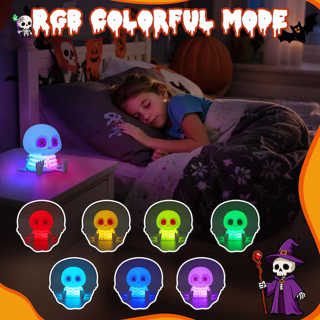 🔥 Last Day 49% OFF👻Halloween Skull Night Light 🎃🦇