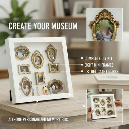 DIY Mini Museum Silhouette Box Set – Personalized Memory Display