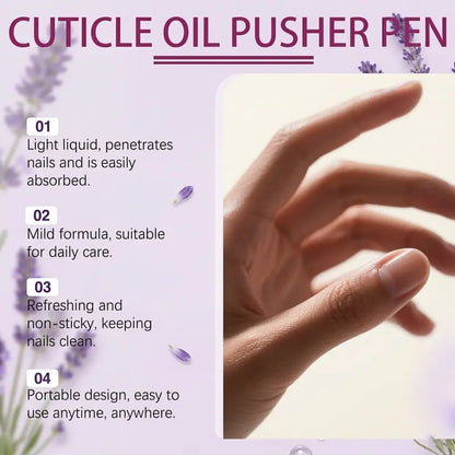 3-in-1 Cuticle Care Pen – Cuticle Oil, Ceramic Cuticle Pusher & Nail Care Tool for Dry Cuticles & Hangnails