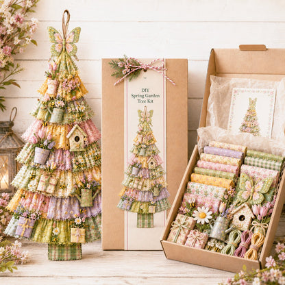 DIY Oversized Patchwork Christmas Tree Door Hanging Kit – Beginner-Friendly, All Tools & Guide Included