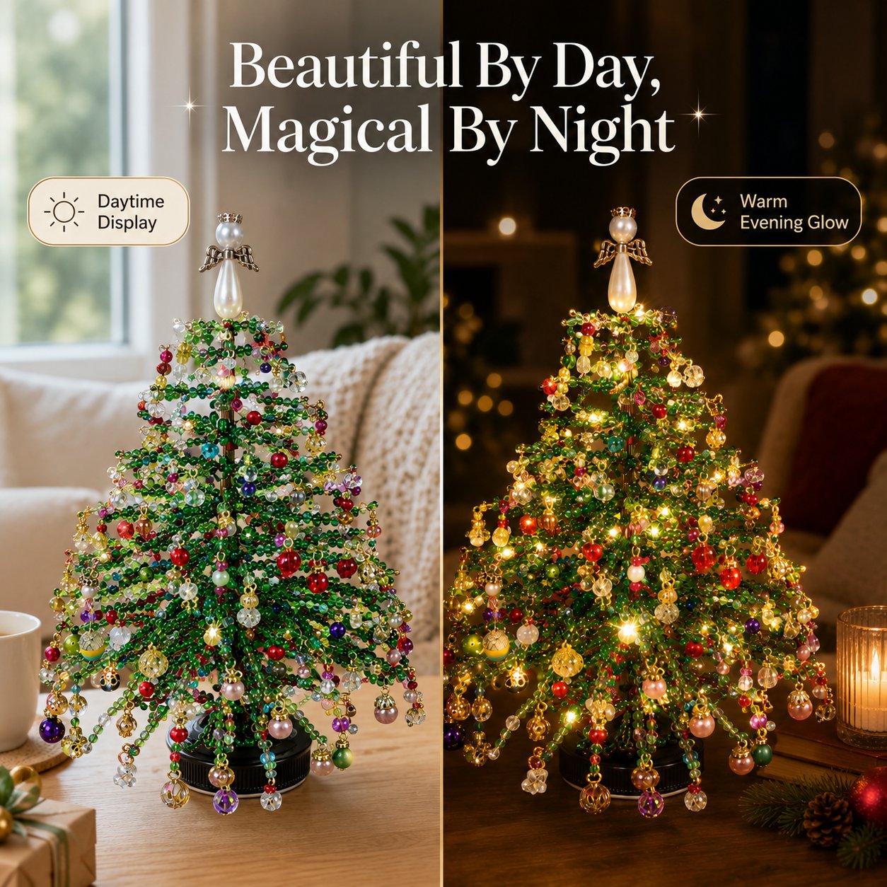 DIY Beaded Christmas Tree Kit – Make Your Own Sparkling Holiday Decoration