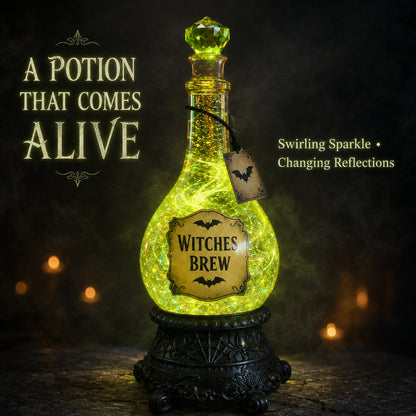 🔥Last Day 49% OFF 🧙✨Lighted Witches’ Brew Poison Bottle Glitter Globe