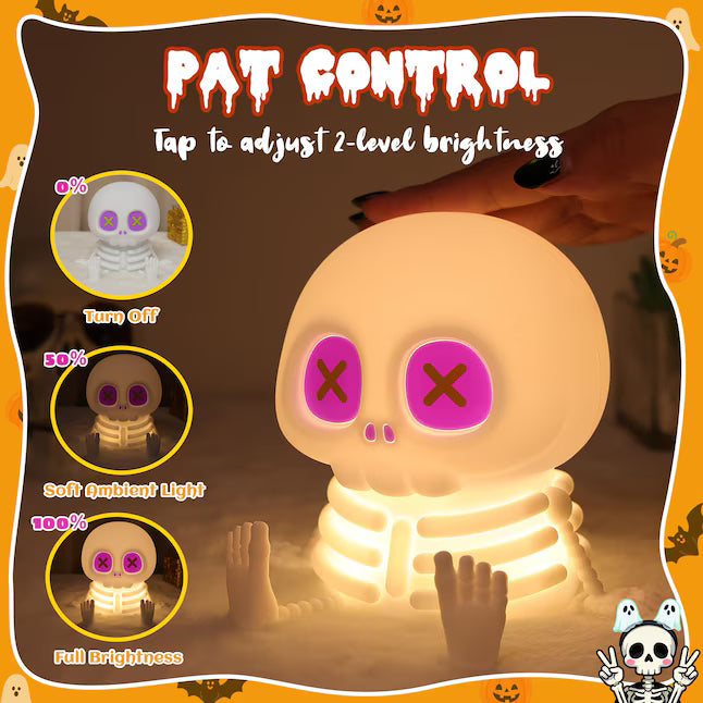 🔥 Last Day 49% OFF👻Halloween Skull Night Light 🎃🦇