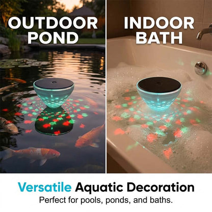 🔥Summer Sale 50% OFF🐟✨ Solar Floating Pool Light with Fish Projection 🌊💡