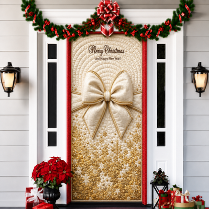 3D Christmas Front Door Cover Decoration – 18 Festive Designs | Santa, Snowman & More