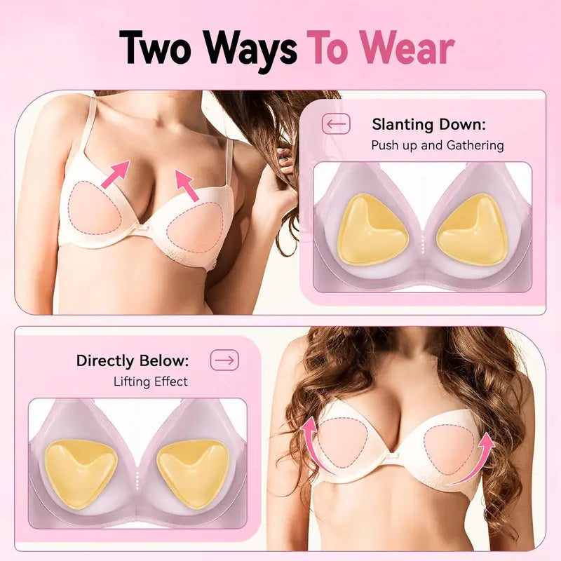 Self-Adhesive Bra Pads Sports Clothing Sponge Silicone Padding Thick