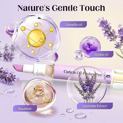 3-in-1 Cuticle Care Pen – Cuticle Oil, Ceramic Cuticle Pusher & Nail Care Tool for Dry Cuticles & Hangnails