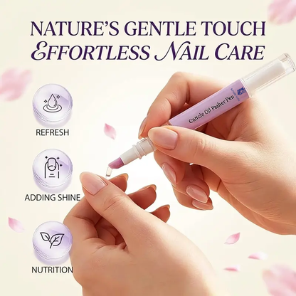 3-in-1 Cuticle Care Pen – Cuticle Oil, Ceramic Cuticle Pusher & Nail Care Tool for Dry Cuticles & Hangnails