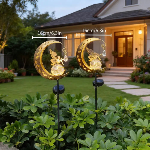 Magical Moon & Fairy Solar Garden Light | Turn Your Yard Into a Dreamy Fairyland After Dark
