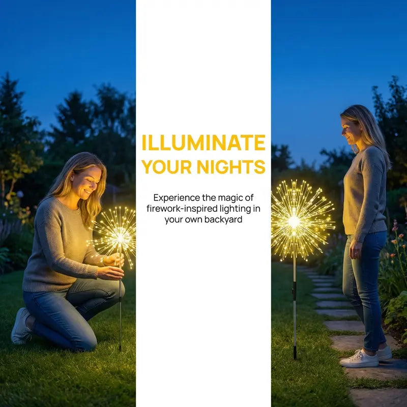 Turn Your Backyard Into A Dazzling Firework Night Show — Zero Electricity, Zero Hassle