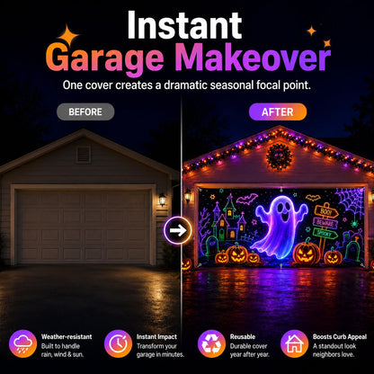 Halloween Garage Door Cover
