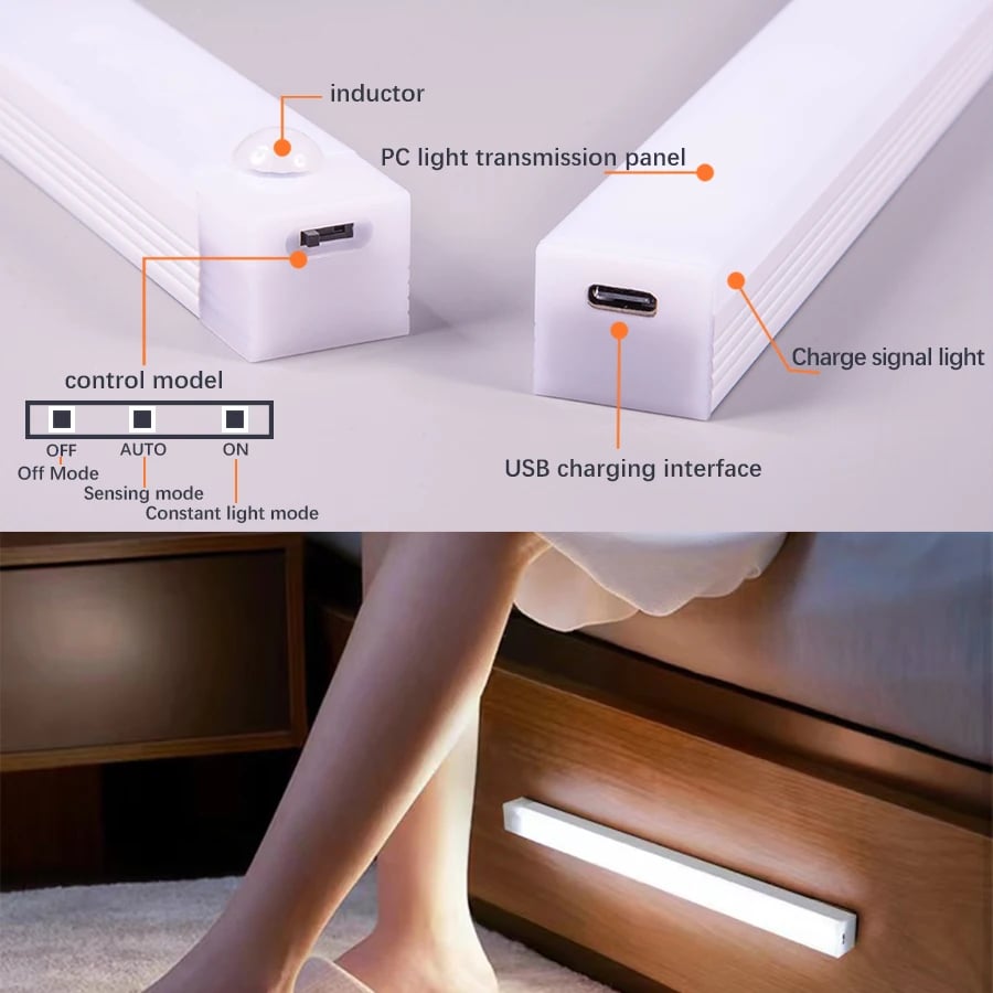 🎁Last Day Sale 49% OFF🔥💡Punch-free Smart Sensor Magnetic Rechargeable LED Lights