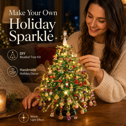 DIY Beaded Christmas Tree Kit – Make Your Own Sparkling Holiday Decoration