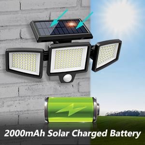 🔥🔥SALE 49% OFF!!-Tuffenough Solar Outdoor Lights 2500LM 210LED Security Lights