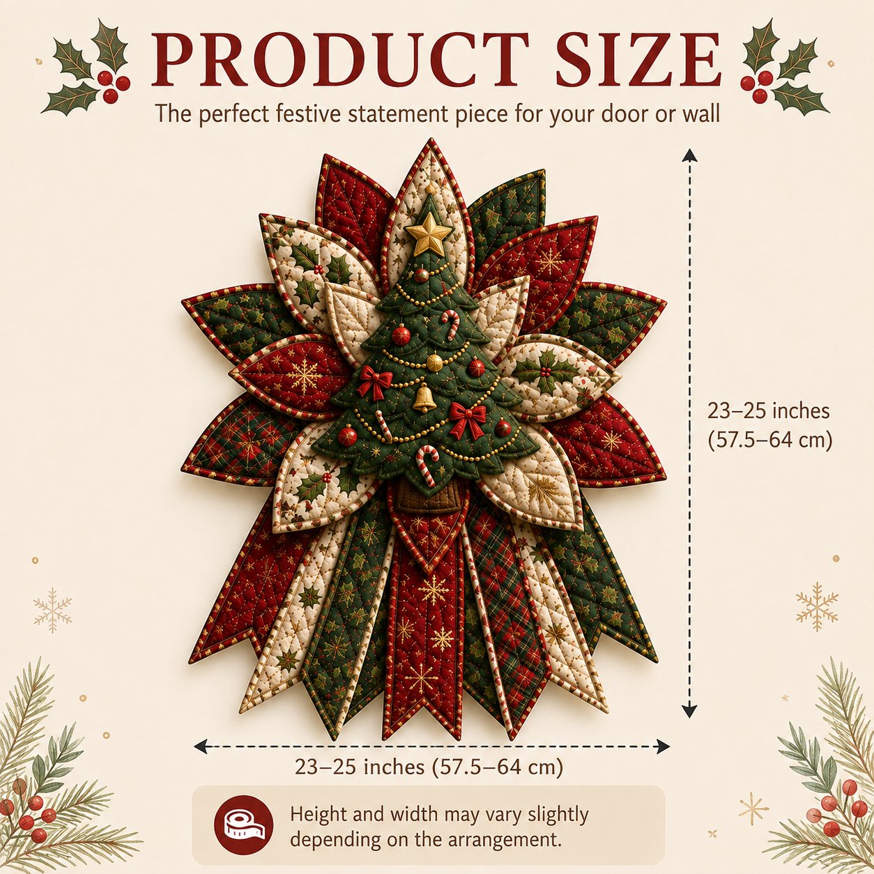 Oversized Christmas Quilted Door Hanger Sewing Kit | 7 Festive Designs | Beginner-Friendly DIY