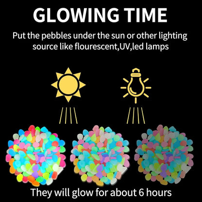 🌈Colorful Glow-in-the-Dark Garden Stones🔥