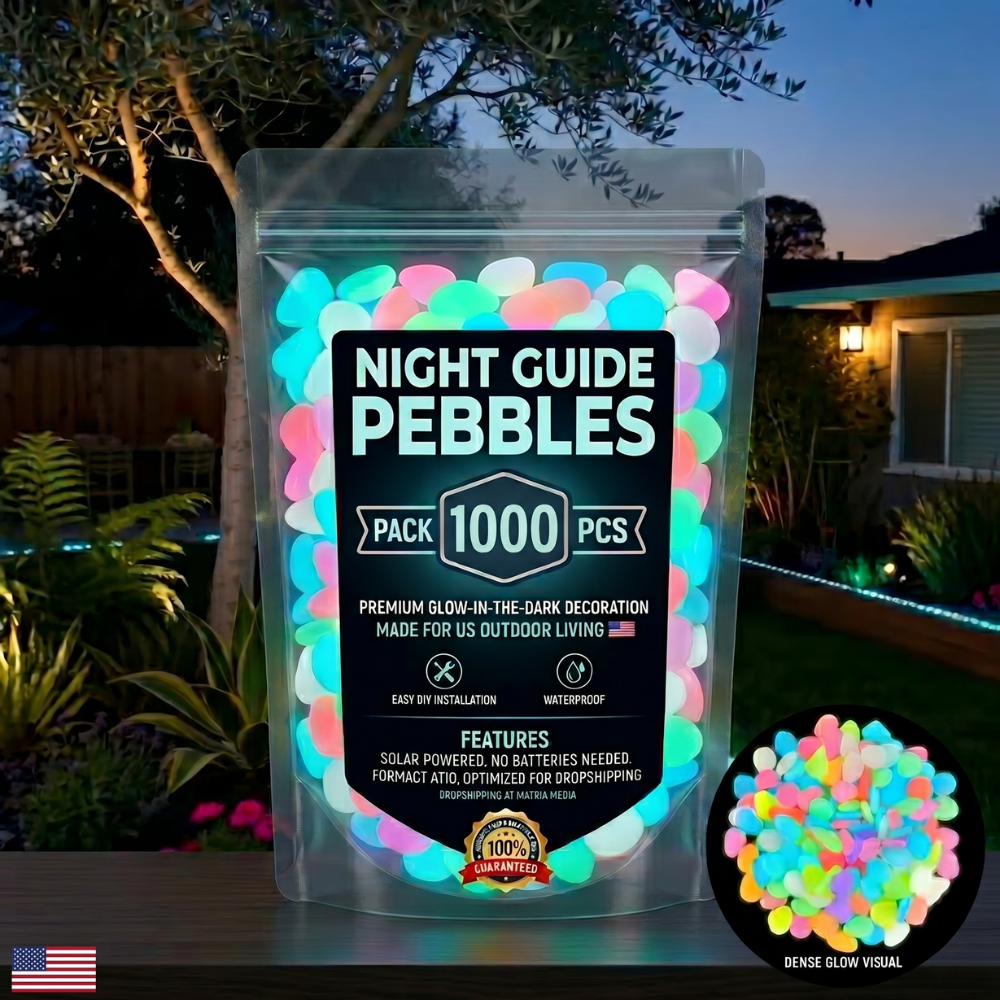 🌈Colorful Glow-in-the-Dark Garden Stones🔥
