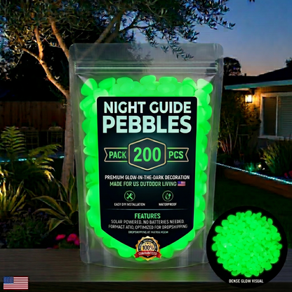 🌈Colorful Glow-in-the-Dark Garden Stones🔥