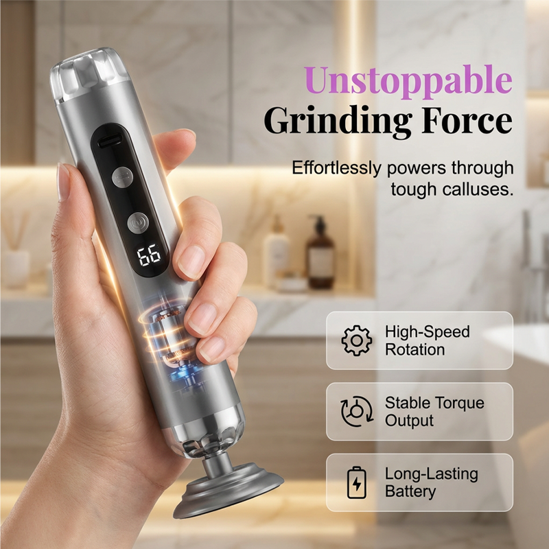 Electric multi-function foot sander with 5 speed settings