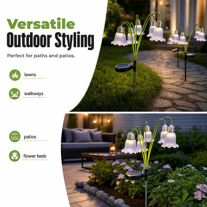 Solar Tulip Flower Garden Lights – Waterproof Outdoor Stake Lamp IP44