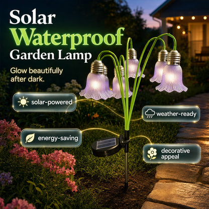 Solar Tulip Flower Garden Lights – Waterproof Outdoor Stake Lamp IP44