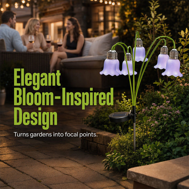 Solar Tulip Flower Garden Lights – Waterproof Outdoor Stake Lamp IP44