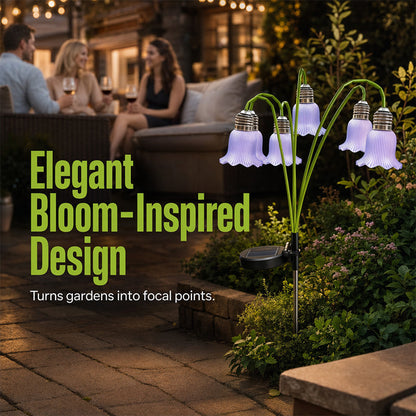 Solar Tulip Flower Garden Lights – Waterproof Outdoor Stake Lamp IP44