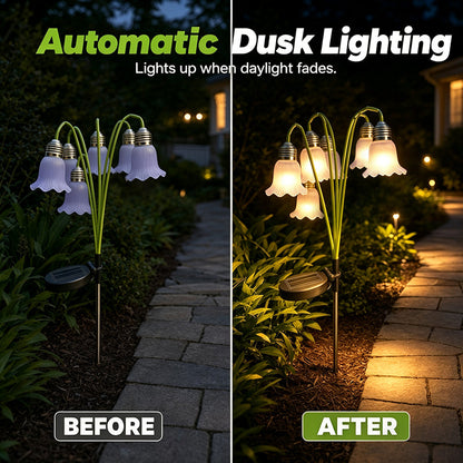 Solar Tulip Flower Garden Lights – Waterproof Outdoor Stake Lamp IP44