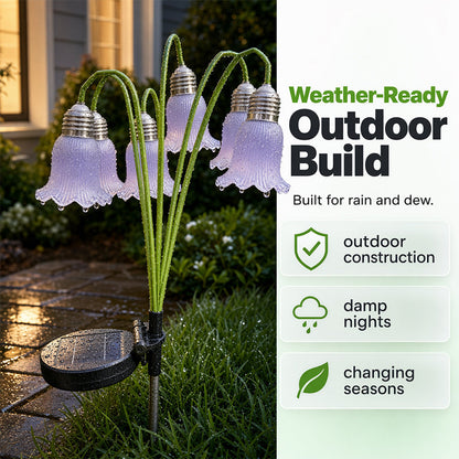 Solar Tulip Flower Garden Lights – Waterproof Outdoor Stake Lamp IP44